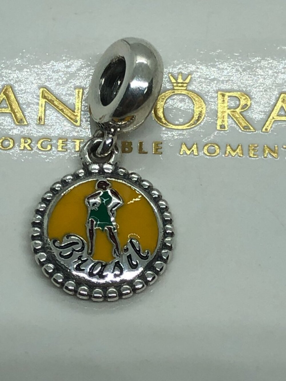 ✨🔥Pandora Brasil charm S925 Silver with box